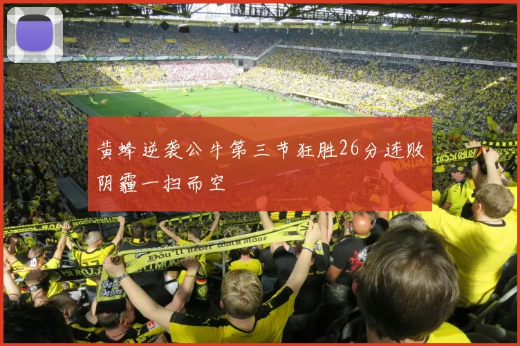 黄蜂逆袭公牛第三节狂胜26分连败阴霾一扫而空